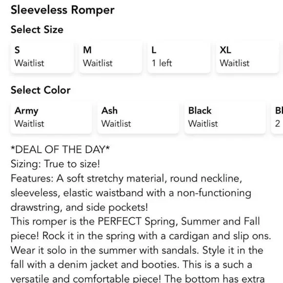 NWOT - Zenana Women’s Plus Size Sleeveless Pink Dusty Rose Romper - Size 2XL - Picture 5 of 5